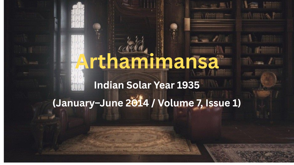 Arthamimansa-Jan-June 2014