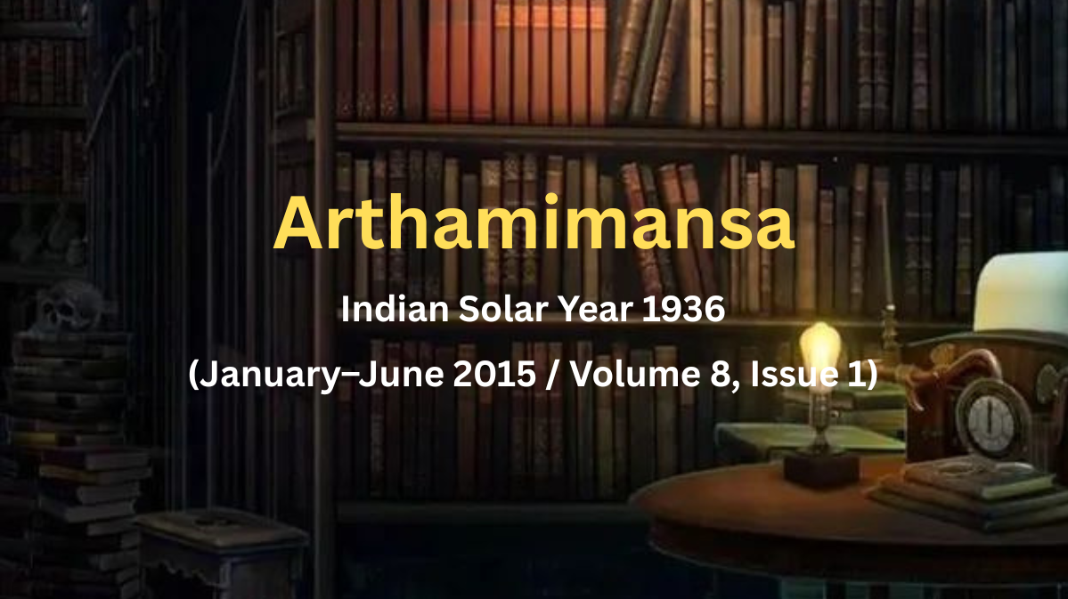 Arthamimansa-Jan-June 2015