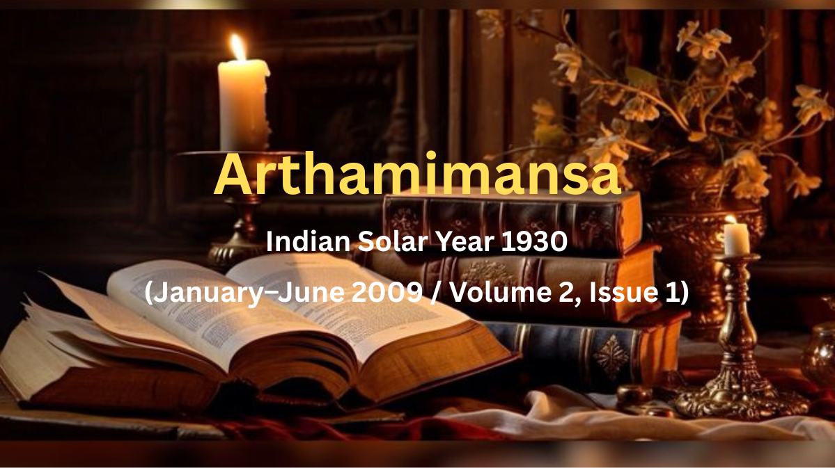 Arthamimansa-Jan-June-2009